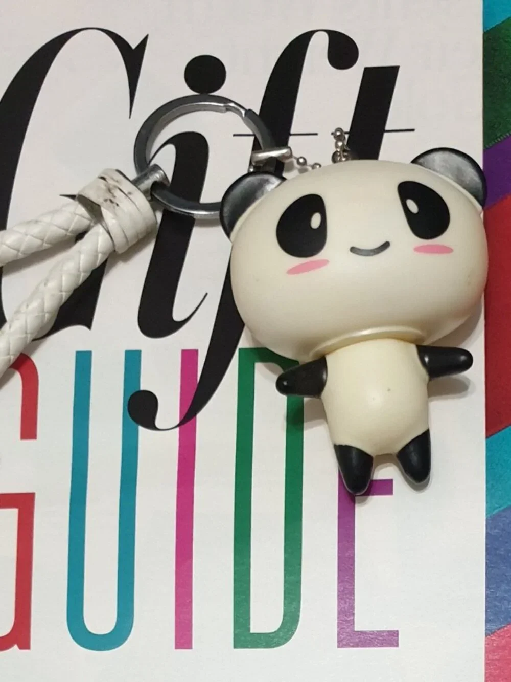 Panda Key Chain Black White Cute Key Ring Unisex Handbag Accessory Charm Gift